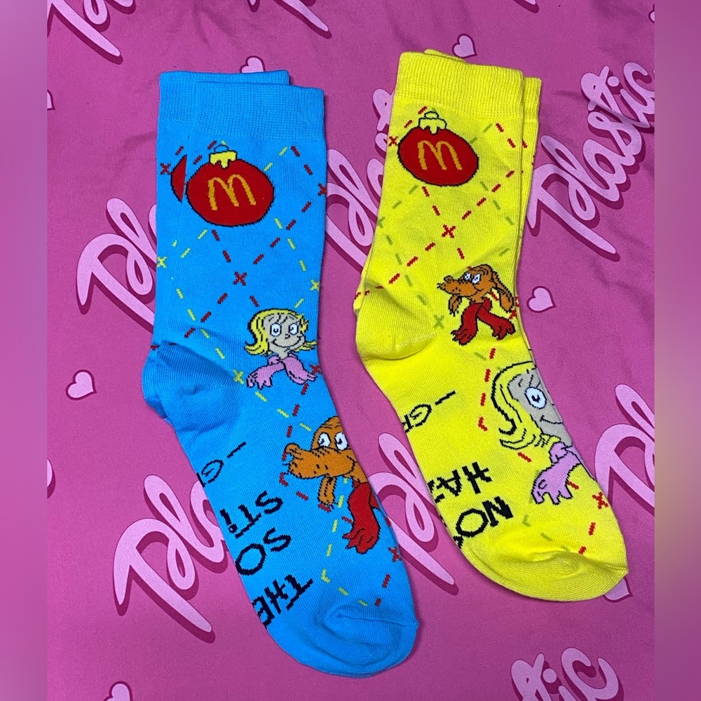 NEW LIMITED EDITION McDonalds Grinch Meal Whoville Christmas 2025 Socks Set